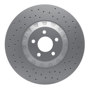 Ford Mustang Brake Rotor (1) - Front - DFC - GeoSPEC Coated, Drilled - `16-`18