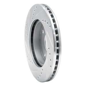 Chevrolet Epica Brake Rotor (1) - Front Right - DFC - Drilled & Slotted - Silver - `04-`10