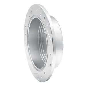 Chevrolet Optra Brake Rotor (1) - Rear Right - DFC - Drilled & Slotted - Silver - `04-`10