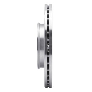 Dodge Attitude Brake Rotor (1) - Front Left - DFC - Drilled & Slotted - Silver - `12-`25