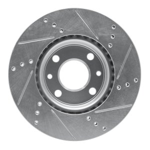 Dodge Vision Brake Rotor (1) - Front Left - DFC - Drilled & Slotted - Silver - `09-`19 Dodge Vision Brake Rotor (1) - Front Left - DFC - Drilled & Slotted - Silver - `09-`19