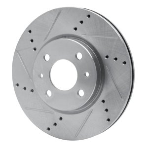 Dodge Vision Brake Rotor (1) - Front Left - DFC - Drilled & Slotted - Silver - `09-`19 Dodge Vision Brake Rotor (1) - Front Left - DFC - Drilled & Slotted - Silver - `09-`19