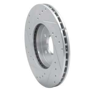 Ford Mondeo Brake Rotor (1) - Front Right - DFC - Drilled & Slotted - Silver - `01-`08 Ford Mondeo Brake Rotor (1) - Front Right - DFC - Drilled & Slotted - Silver - `01-`08