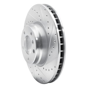 BMW 750iL Brake Rotor (1) - Front Right - DFC - Drilled & Slotted - Silver - `95-`01 BMW 750iL Brake Rotor (1) - Front Right - DFC - Drilled & Slotted - Silver - `95-`01