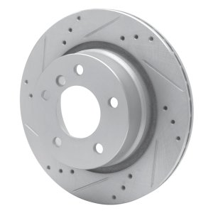 BMW Z4 Brake Rotor (1) - Rear Left - DFC - Drilled & Slotted - Silver - `03-`08 BMW Z4 Brake Rotor (1) - Rear Left - DFC - Drilled & Slotted - Silver - `03-`08