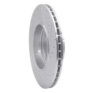 BMW 760Li Brake Rotor (1) - Rear Left - DFC - Drilled & Slotted - Silver - `05-`08