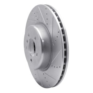 BMW 440i xDrive Gran Coupe Brake Rotor (1) - Front Right - DFC - Drilled & Slotted - Silver - `13-`20