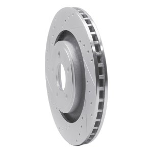 Chrysler 200 Brake Rotor (1) - Front Left - DFC - Drilled & Slotted - Silver - `08-`14