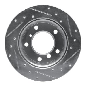 Dodge Sprinter 2500 Brake Rotor (1) - Rear Left - DFC - Drilled & Slotted - Silver - `02-`18