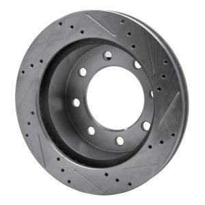 Dodge Ram 2500 Brake Rotor (1) - Front Left - DFC - Drilled & Slotted - Silver - `00-`02 Dodge Ram 2500 Brake Rotor (1) - Front Left - DFC - Drilled & Slotted - Silver - `00-`02