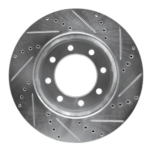 Dodge Ram 2500 Brake Rotor (1) - Front Left - DFC - Drilled & Slotted - Silver - `09-`25 Dodge Ram 2500 Brake Rotor (1) - Front Left - DFC - Drilled & Slotted - Silver - `09-`25