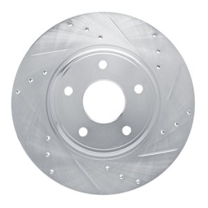 Chrysler Town & Country Brake Rotor (1) - DFC - Drilled & Slotted - Silver - `12-`20