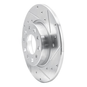 Alfa Romeo Tonale Brake Rotor (1) - Rear Right - DFC - Drilled & Slotted - Silver - `15-`25