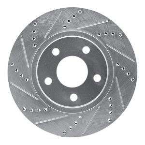 Buick Park Avenue Brake Rotor (1) - Front Left - DFC - Drilled & Slotted - Silver - `97-`05 Buick Park Avenue Brake Rotor (1) - Front Left - DFC - Drilled & Slotted - Silver - `97-`05