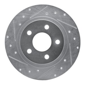 Buick Park Avenue Brake Rotor (1) - Rear Left - DFC - Drilled & Slotted - Silver - `98-`05 Buick Park Avenue Brake Rotor (1) - Rear Left - DFC - Drilled & Slotted - Silver - `98-`05
