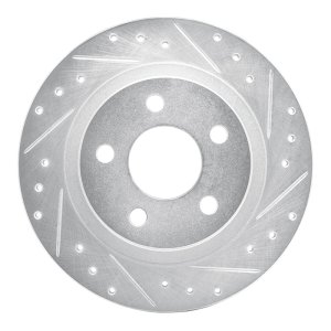 Buick Park Avenue Brake Rotor (1) - Rear Right - DFC - Drilled & Slotted - Silver - `98-`05 Buick Park Avenue Brake Rotor (1) - Rear Right - DFC - Drilled & Slotted - Silver - `98-`05