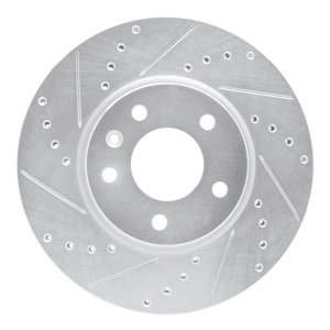 Buick Envista Brake Rotor (1) - Front Left - DFC - Drilled & Slotted - Silver - `11-`25