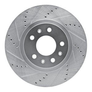 Cadillac CTS Brake Rotor (1) - Front Left - DFC - Drilled & Slotted - Silver - `03-`07 Cadillac CTS Brake Rotor (1) - Front Left - DFC - Drilled & Slotted - Silver - `03-`07