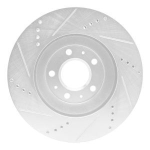 Cadillac CTS Brake Rotor (1) - Front Right - DFC - Drilled & Slotted - Silver - `04-`08 Cadillac CTS Brake Rotor (1) - Front Right - DFC - Drilled & Slotted - Silver - `04-`08