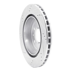 Cadillac CTS Brake Rotor (1) - Rear Right - DFC - Drilled & Slotted - Silver - `05-`11 Cadillac CTS Brake Rotor (1) - Rear Right - DFC - Drilled & Slotted - Silver - `05-`11