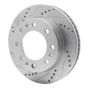 Cadillac DTS Brake Rotor (1) - Front Left - DFC - Drilled & Slotted - Silver - `06-`11 Cadillac DTS Brake Rotor (1) - Front Left - DFC - Drilled & Slotted - Silver - `06-`11