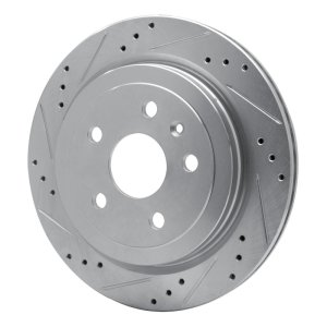 Cadillac CTS Brake Rotor (1) - Rear Left - DFC - Drilled & Slotted - Silver - `08-`19 Cadillac CTS Brake Rotor (1) - Rear Left - DFC - Drilled & Slotted - Silver - `08-`19
