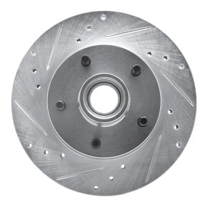 Buick LeSabre Brake Rotor (1) - Front Left - DFC - Drilled & Slotted - Silver - 2005