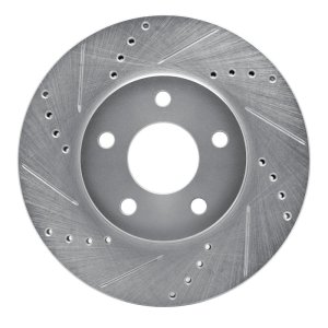 Chevrolet HHR Brake Rotor (1) - Front Left - DFC - Drilled & Slotted - Silver - `06-`11