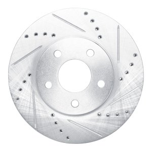 Chevrolet HHR Brake Rotor (1) - Front Right - DFC - Drilled & Slotted - Silver - `06-`11