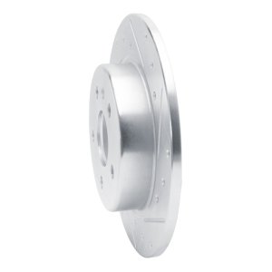 Chevrolet Bolt EUV Brake Rotor (1) - Rear Right - DFC - Drilled & Slotted - Silver - `16-`23 Chevrolet Bolt EUV Brake Rotor (1) - Rear Right - DFC - Drilled & Slotted - Silver - `16-`23