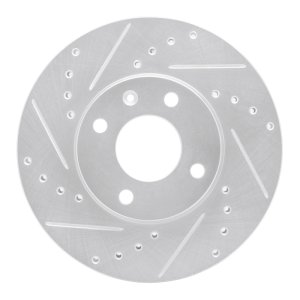 Chevrolet Spark Brake Rotor (1) - Front Left - DFC - Drilled & Slotted - Silver - `16-`22