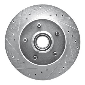 Chevrolet Astro Brake Rotor (1) - Front Left - DFC - Drilled & Slotted - Silver - `90-`02