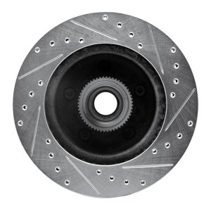 Chevrolet Astro Brake Rotor (1) - Front Left - DFC - Drilled & Slotted - Silver - `90-`02