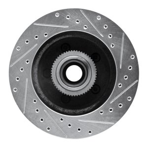 Chevrolet Suburban 1500 Brake Rotor (1) - Front Left - DFC - Drilled & Slotted - Silver - `92-`02 Chevrolet Suburban 1500 Brake Rotor (1) - Front Left - DFC - Drilled & Slotted - Silver - `92-`02