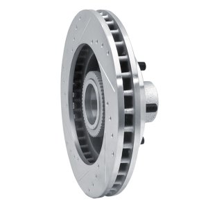 Chevrolet C1500 Suburban Brake Rotor (1) - Front Right - DFC - Drilled & Slotted - Silver - `92-`02 Chevrolet C1500 Suburban Brake Rotor (1) - Front Right - DFC - Drilled & Slotted - Silver - `92-`02