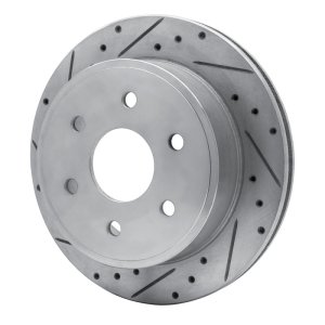 Chevrolet Express 2500 Brake Rotor (1) - Rear Left - DFC - Drilled & Slotted - Silver - `03-`05