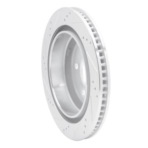 Chevrolet Camaro Brake Rotor (1) - Rear Right - DFC - Drilled & Slotted - Silver - `98-`02