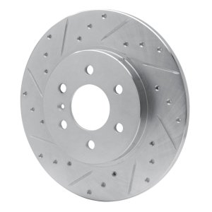 Buick Terraza Brake Rotor (1) - Rear Left - DFC - Drilled & Slotted - Silver - `06-`09