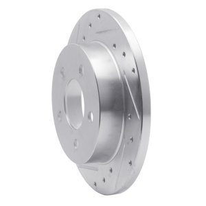 Ford Mustang Brake Rotor (1) - Rear Left - DFC - Drilled & Slotted - Silver - `94-`04 Ford Mustang Brake Rotor (1) - Rear Left - DFC - Drilled & Slotted - Silver - `94-`04