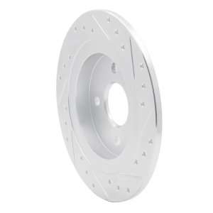 Ford Focus Brake Rotor (1) - Rear Left - DFC - Drilled & Slotted - Silver - `02-`04 Ford Focus Brake Rotor (1) - Rear Left - DFC - Drilled & Slotted - Silver - `02-`04