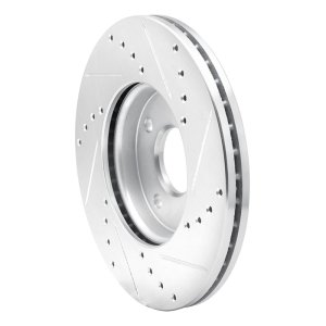 Ford Focus Brake Rotor (1) - Front Left - DFC - Drilled & Slotted - Silver - `05-`12 Ford Focus Brake Rotor (1) - Front Left - DFC - Drilled & Slotted - Silver - `05-`12