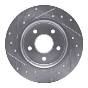 Ford Focus Brake Rotor (1) - Rear Right - DFC - Drilled & Slotted - Silver - `12-`18 Ford Focus Brake Rotor (1) - Rear Right - DFC - Drilled & Slotted - Silver - `12-`18
