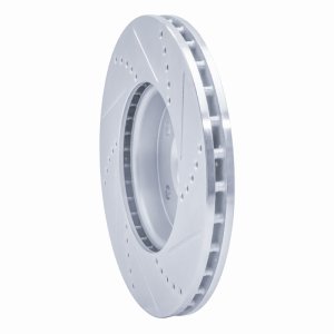 Ford C-Max Brake Rotor (1) - Front Left - DFC - Drilled & Slotted - Silver - `12-`18