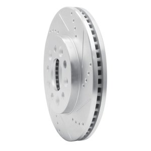 Ford Freestar Brake Rotor (1) - Front Right - DFC - Drilled & Slotted - Silver - `04-`07