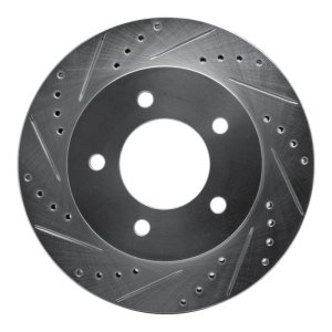 Ford F-150 Brake Rotor (1) - Front Left - DFC - Drilled & Slotted - Silver - `97-`04