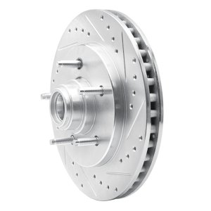 Ford Expedition Brake Rotor (1) - Front Right - DFC - Drilled & Slotted - Silver - `97-`00 Ford Expedition Brake Rotor (1) - Front Right - DFC - Drilled & Slotted - Silver - `97-`00