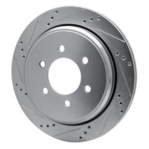 Ford Expedition Brake Rotor (1) - Rear Left - DFC - Drilled & Slotted - Silver - `02-`06 Ford Expedition Brake Rotor (1) - Rear Left - DFC - Drilled & Slotted - Silver - `02-`06