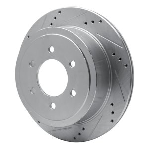 Ford F-150 Brake Rotor (1) - Rear Left - DFC - Drilled & Slotted - Silver - `04-`11