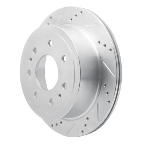 Ford F-150 Brake Rotor (1) - Rear Left - DFC - Drilled & Slotted - Silver - `04-`11 Ford F-150 Brake Rotor (1) - Rear Left - DFC - Drilled & Slotted - Silver - `04-`11