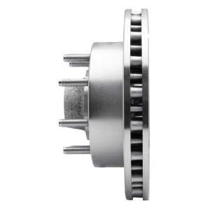 Ford F-350 Super Duty Brake Rotor (1) - Front Left - DFC - Drilled & Slotted - Silver - `03-`05